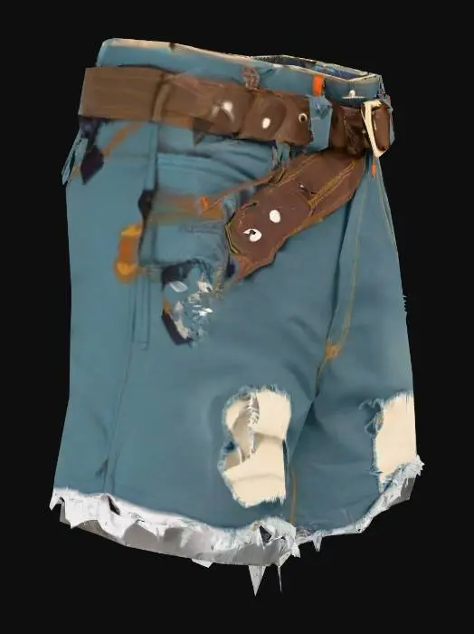 3D model for rag shorts
