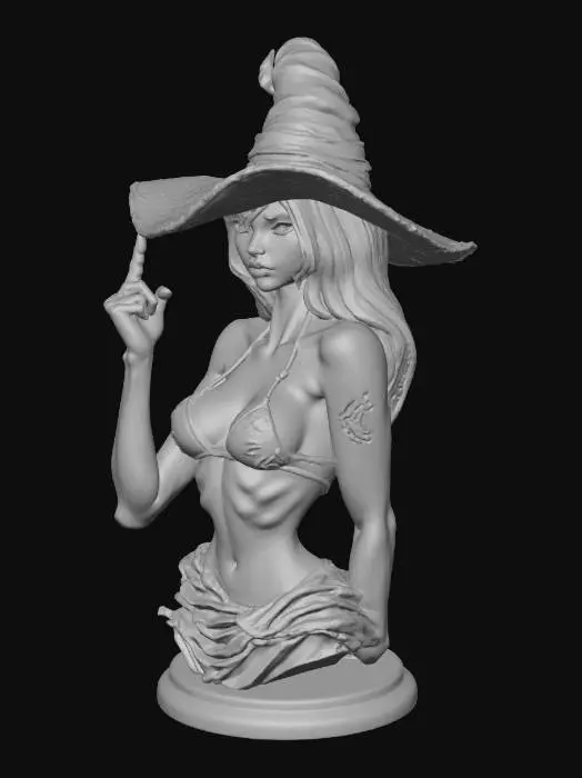 3D model for Enchantress in Marble