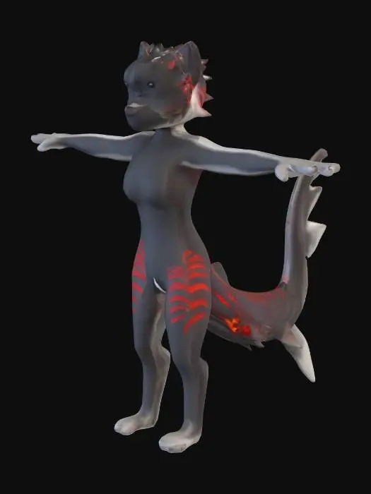 3D model for Shadow Blaze Character Sheet