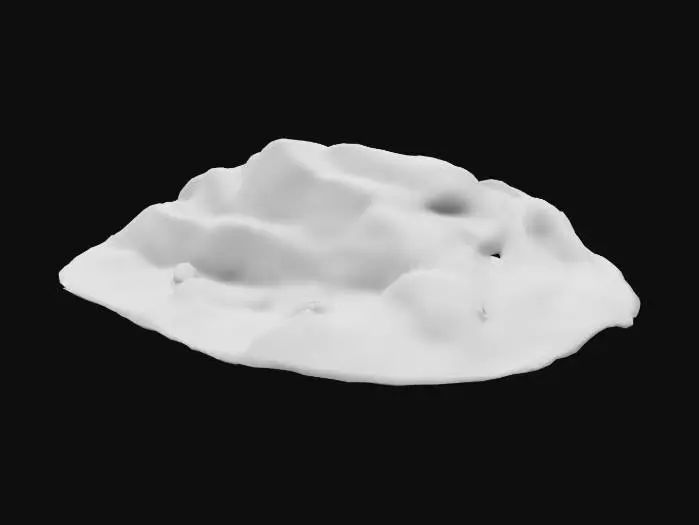 3D model for pile of lava and pebbles 