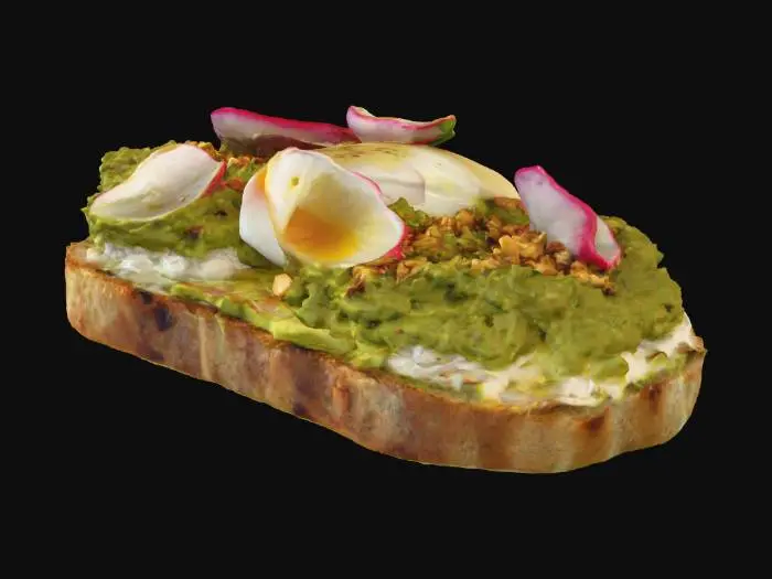 3D model for Gourmet Avocado Toast