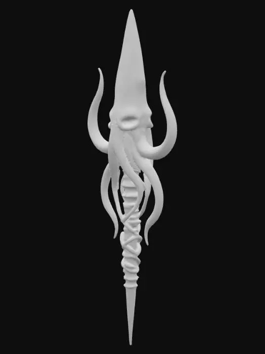 3D model for Cthulhu Trident