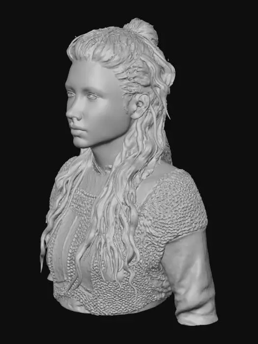 3D model for Warrior in Chainmail