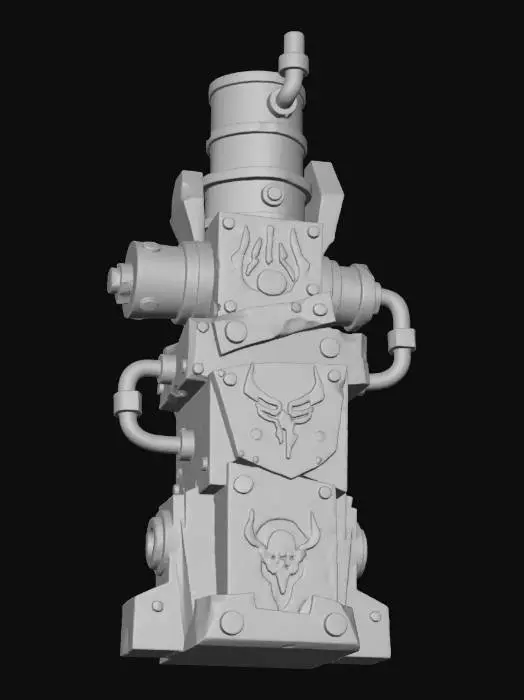 3D model for Stylized low-poly 3D game content for a Unity 6 real-time horde arena game. Clean stylized low-poly, cel-shaded toon look, hard light/shadow separation, flat colors only, no gradients, no photorealism, high contrast color blocks, clear readable silhouette. Game-ready, optimized, closed meshes only, single cel-shaded material, URP compatible.
Asset Type: Environment Prop
Prop Category:
Wasteland / Scrap / Neon / Cult
Design Description:
Modular wasteland prop used for arena decoration and visual storytelling. Chunky readable shape, exaggerated proportions, no small fragile parts. Surface detail is simple and stylized, not realistic.
Visual Details:
Flat color palette with strong contrast. Optional symbols, scratches, decals, or cult markings depending on theme. No text or logos required