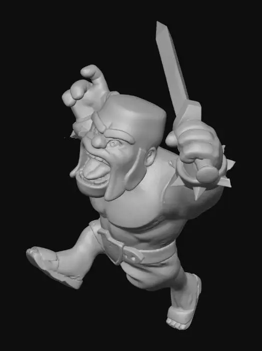 3D model for Barbarian Charge