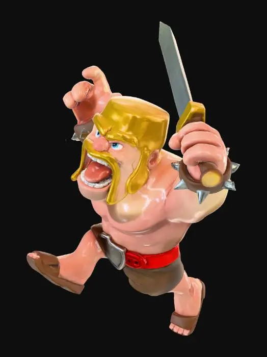 3D model for Barbarian Charge