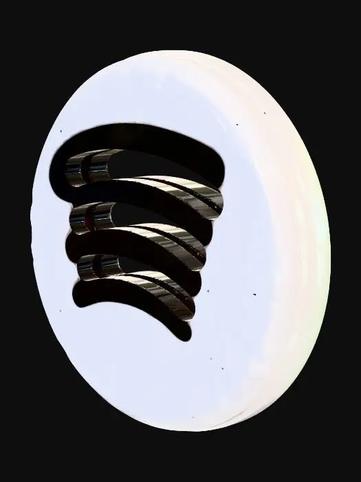 3D model for Spotify Logo