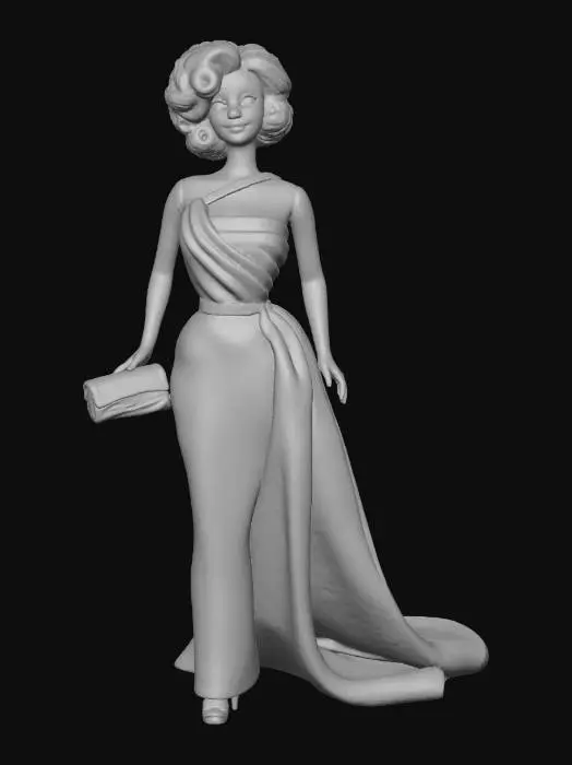 3D model for Marilyn Monroe Barbbie