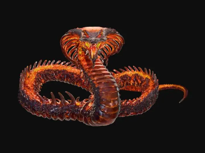 3D model for Inferno Serpent, #villain#boitata