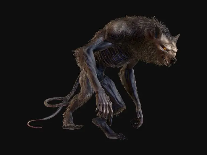 3D model for Werewolf Sentinel, #villain#
