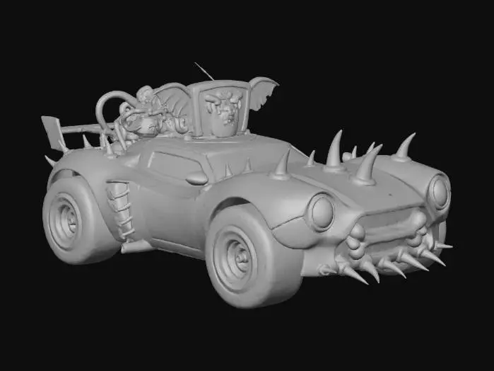 3D model for Electro Beast Racer, #Halloween2025#