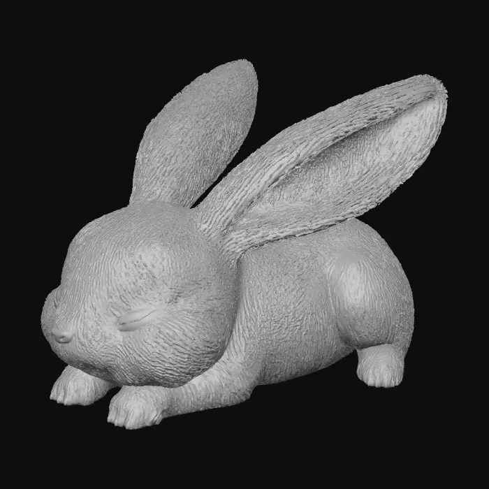 3D model for Ein Hase der realistisch aussieht für Roblox ganz normal am Boden