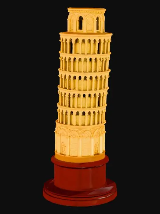 3D model for Golden Leaning Tower Model