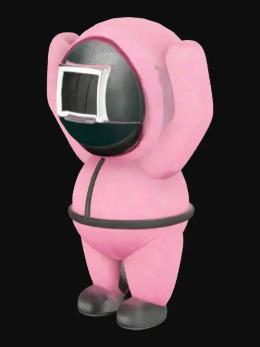 3D model for Pink Guard Statue