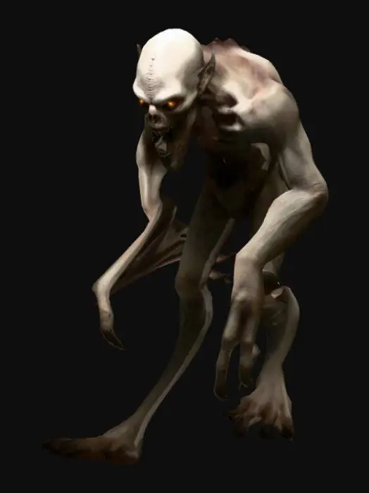 3D model for criatura humanoide terrorifica para mi juego en unity 3d, sera el enemigo que nos perseguira para cazarnos, es un juego de terror asi que la criatura debe ser TERRORIFICA, HORRIPILANTE, PARANORMAL