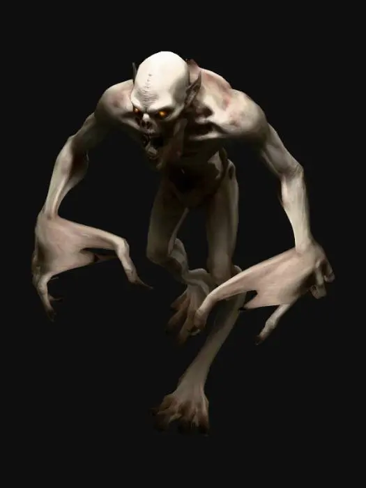 3D model for criatura humanoide terrorifica para mi juego en unity 3d, sera el enemigo que nos perseguira para cazarnos, es un juego de terror asi que la criatura debe ser TERRORIFICA, HORRIPILANTE, PARANORMAL