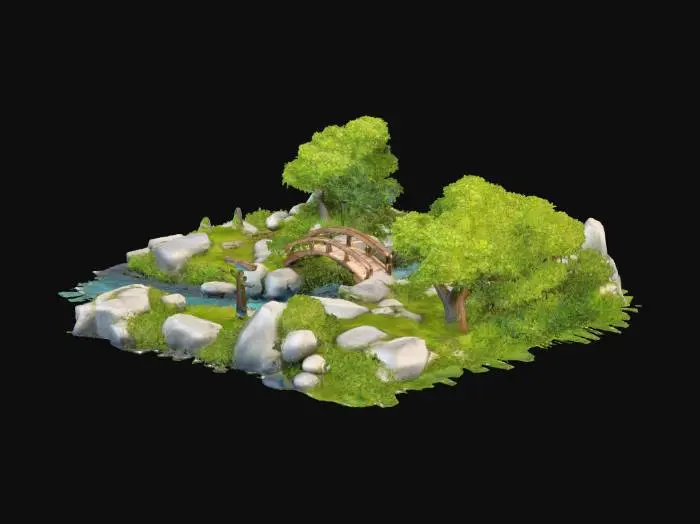 3D model for Tranquil Stream Crossing