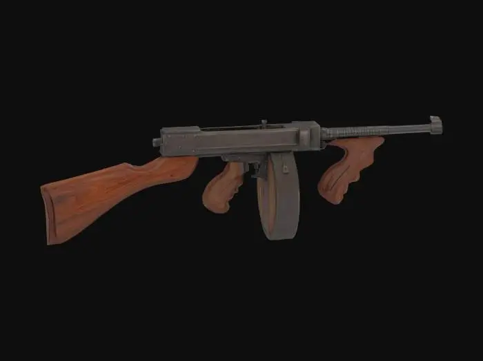 3D model for Tommy Gun