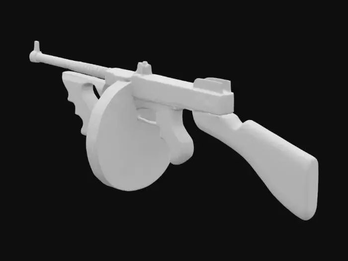 3D model for Tommy Gun
