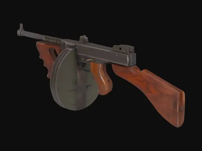 3D model for Tommy Gun