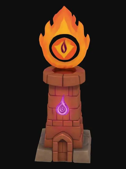 3D model for InfernoTower