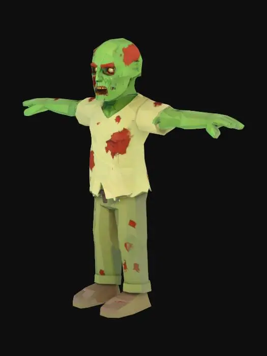 3D model for Zombie Low-Poly Model