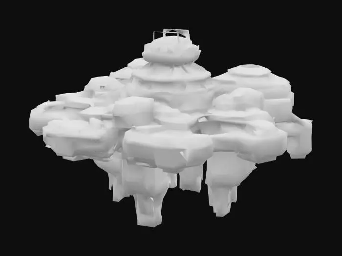 3D model for A highly detailed scifi orbital space station. large scaled spaceship docking port. outpost capable of supporting a large population.  