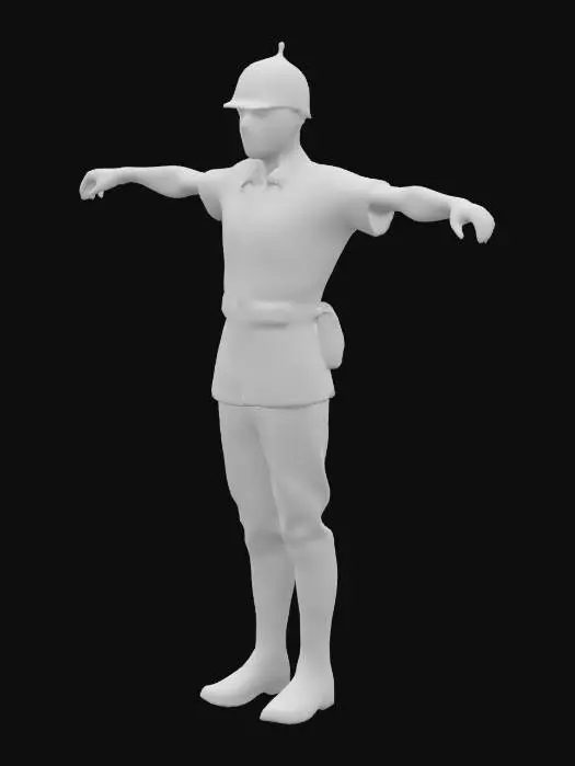 3D model for Traffic Control Stance