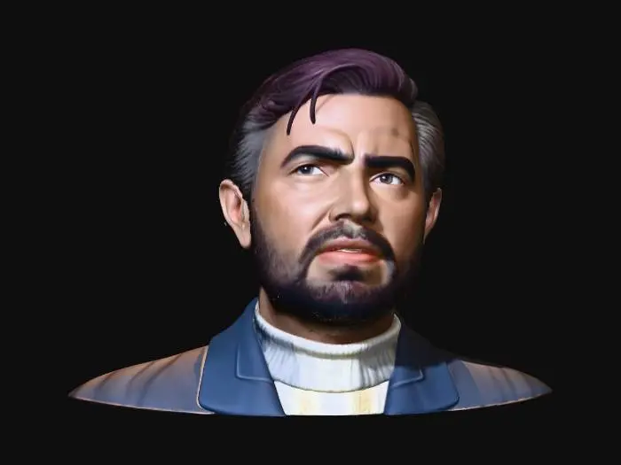 3D model for Man in Blue Jacket