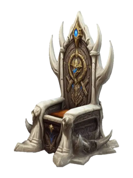 Fantasy, Highly Detailed,Bone Throne, game assets, world of warcraft art… - Worldofwarcraft 3D model, vytvořený pomocí AI