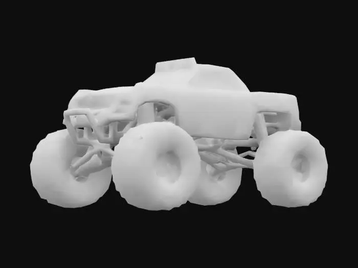 3D model for rc truck, off road, large wheels, 4 wheel drive, trophy truck body, Highly Detailed