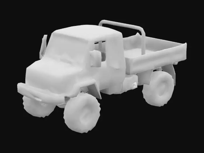 3D model for mercedes benz unimog