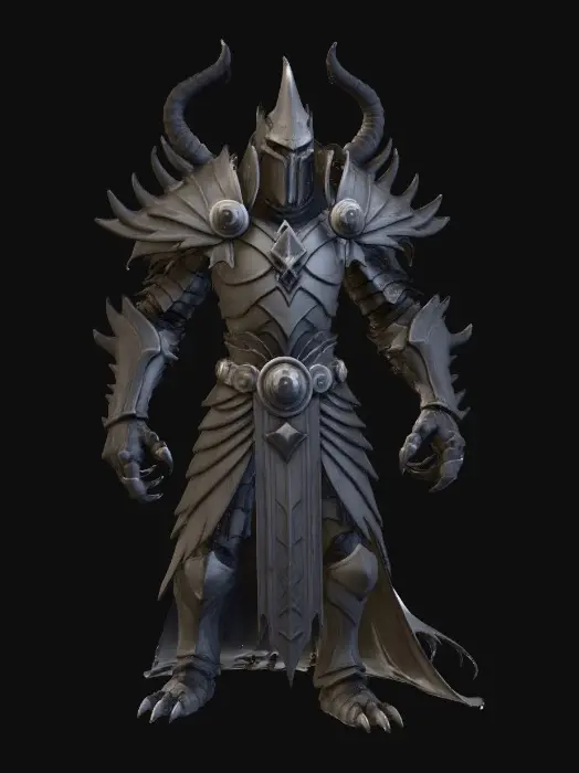 3D model for Ebon Knight of the Abyss