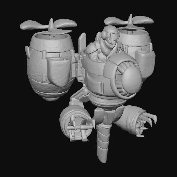 3D model for Helicopter Mech