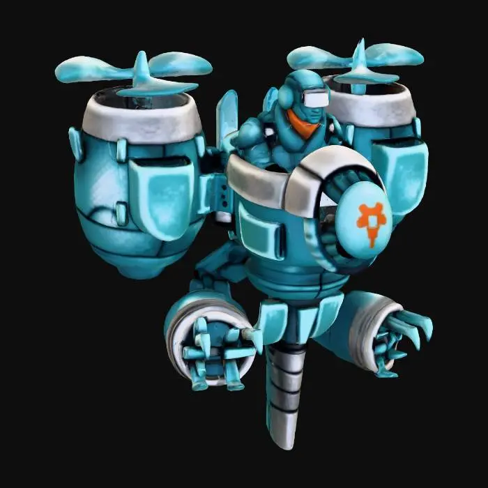 3D model for Helicopter Mech