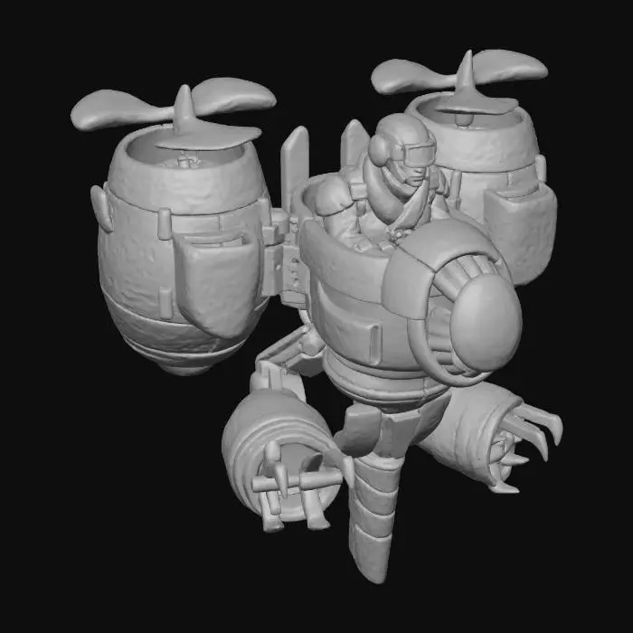 3D model for Helicopter Mech
