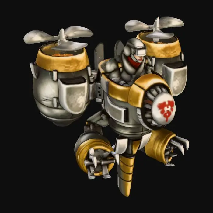 3D model for Helicopter Mech