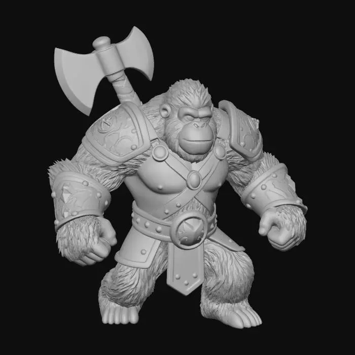 3D model for Gorilla Warrior