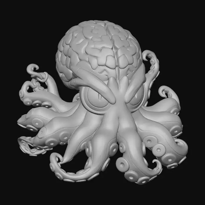 3D model for Brainy Kraken