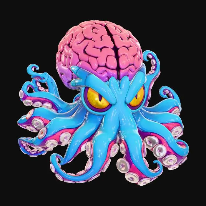 3D model for Brainy Kraken