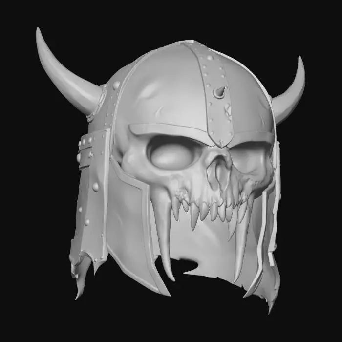 3D model for Horned Skull Helmet