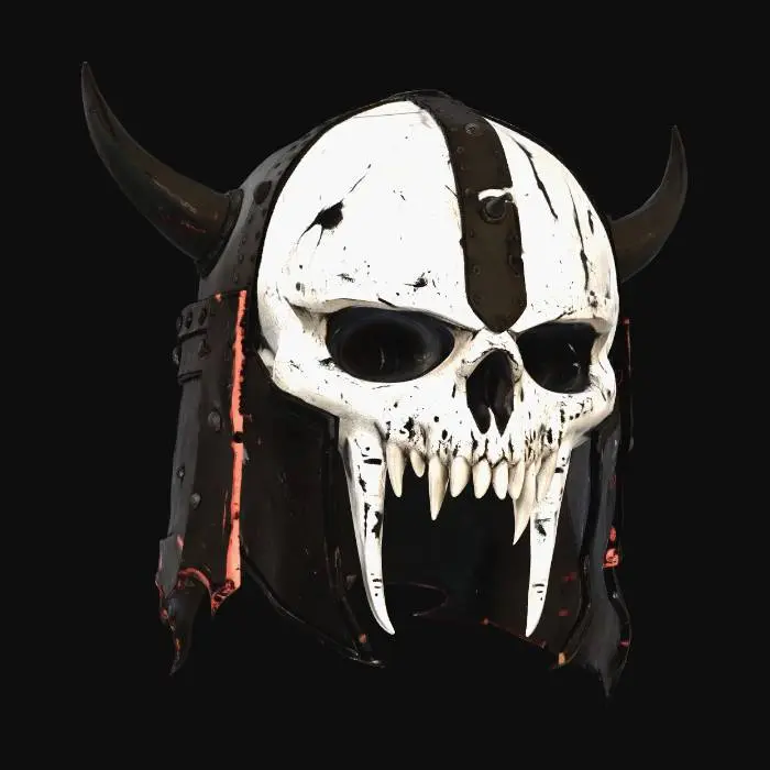 3D model for Horned Skull Helmet