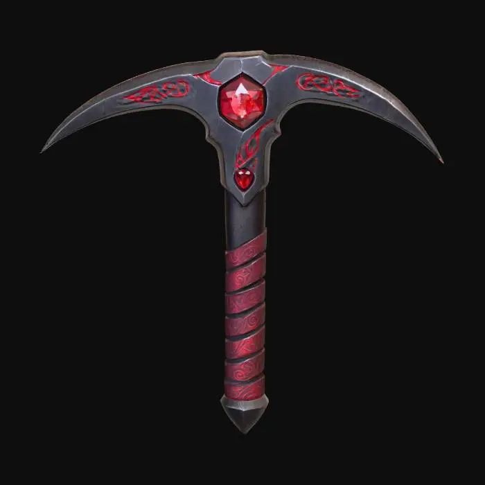 3D model for Bloodforged Pickaxe