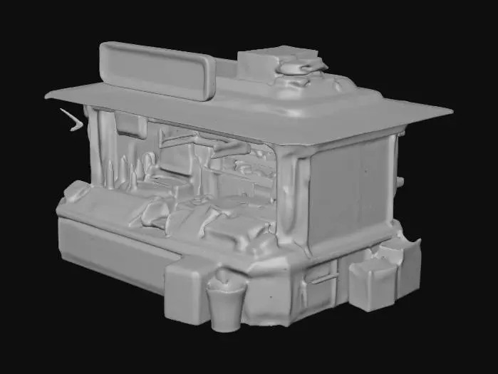 3D model for Neon Market Stall