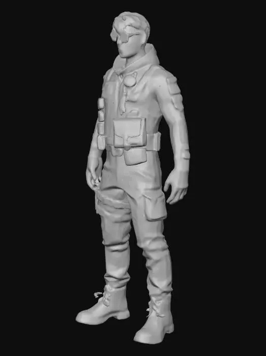 3D model for A practical, everyday sci-fi NPC useful in any tech district.

Design

Light exosuit with utility pockets

Simple visor goggles

Tool belt with scanner, nano-wrench, cable splicer

Gloves with glowing fingertips

Neutral stance, no dramatic pose

Color palette: grey, teal, orange accents