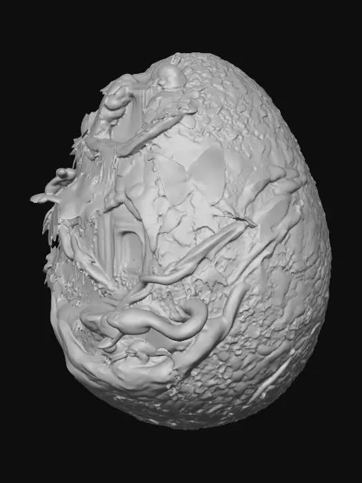 3D model for Jungle egg