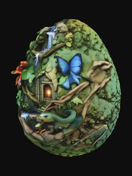 3D model for Jungle egg