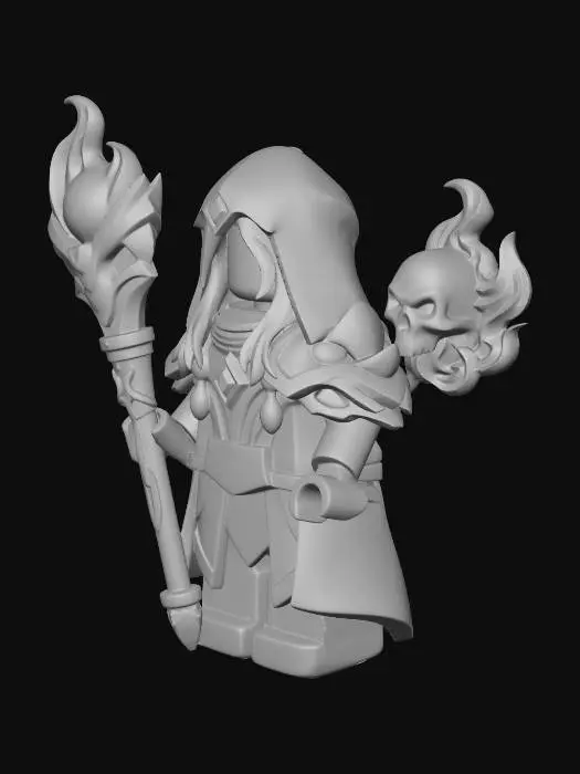 3D model for Necromancer Minifigure