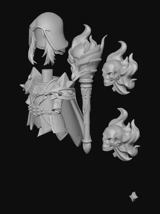 3D model for Necromancer's Regalia
