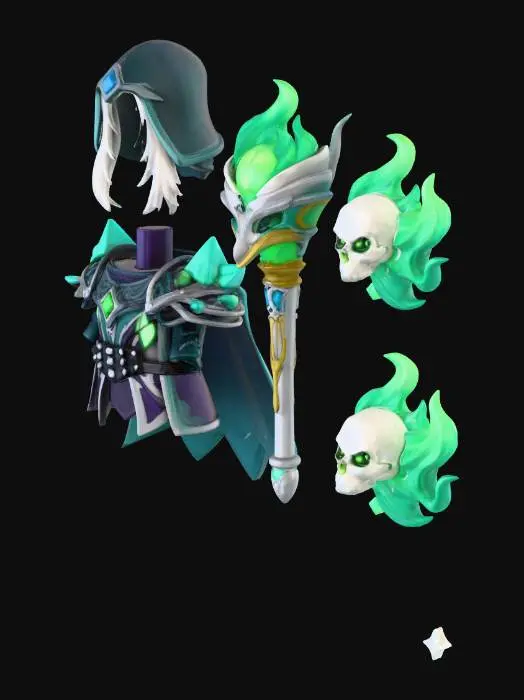 3D model for Necromancer's Regalia